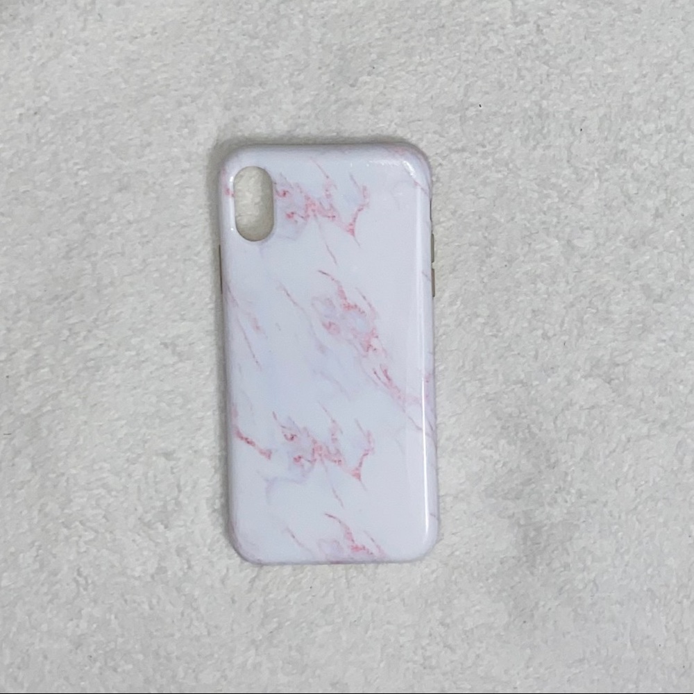 light pink marble iphone X case
